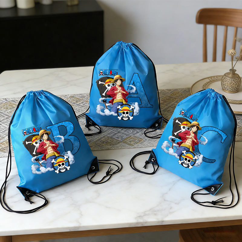 Anime One Piece Merchandise - One Piece Man Drawstring Backpack Boy