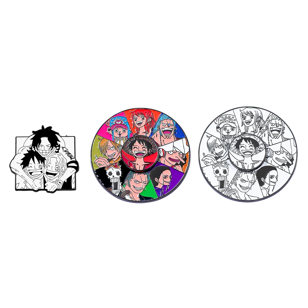 Anime One Piece Merchandise - 3 Pcs Anime One Piece Brooch