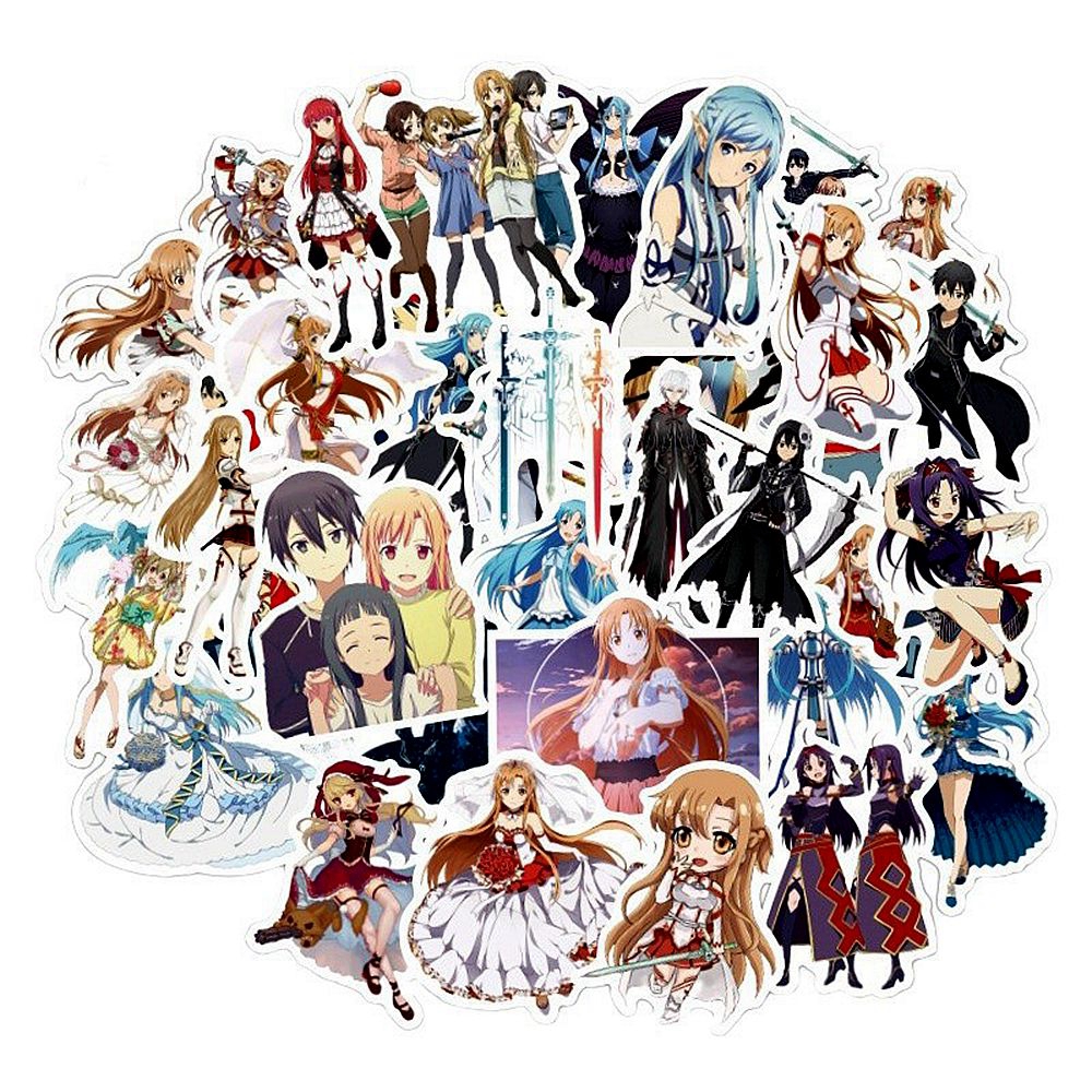 1 Pack Anime Sticker Sword Art - Sticker Sheet Set 리뷰 및 가격