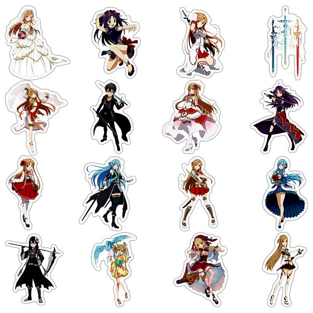 1 Pack Anime Sticker Sword Art - Sticker Sheet Set 리뷰 및 가격