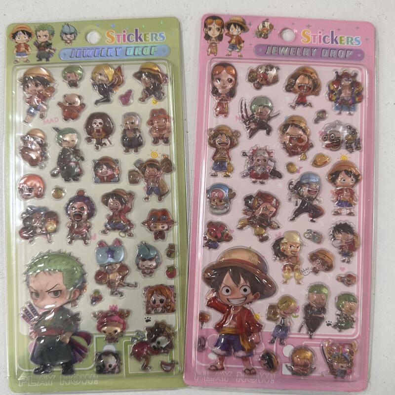 Cartoon 3D Relief Stickers Ani - Anime One Piece Merchandise 리뷰 및 가격