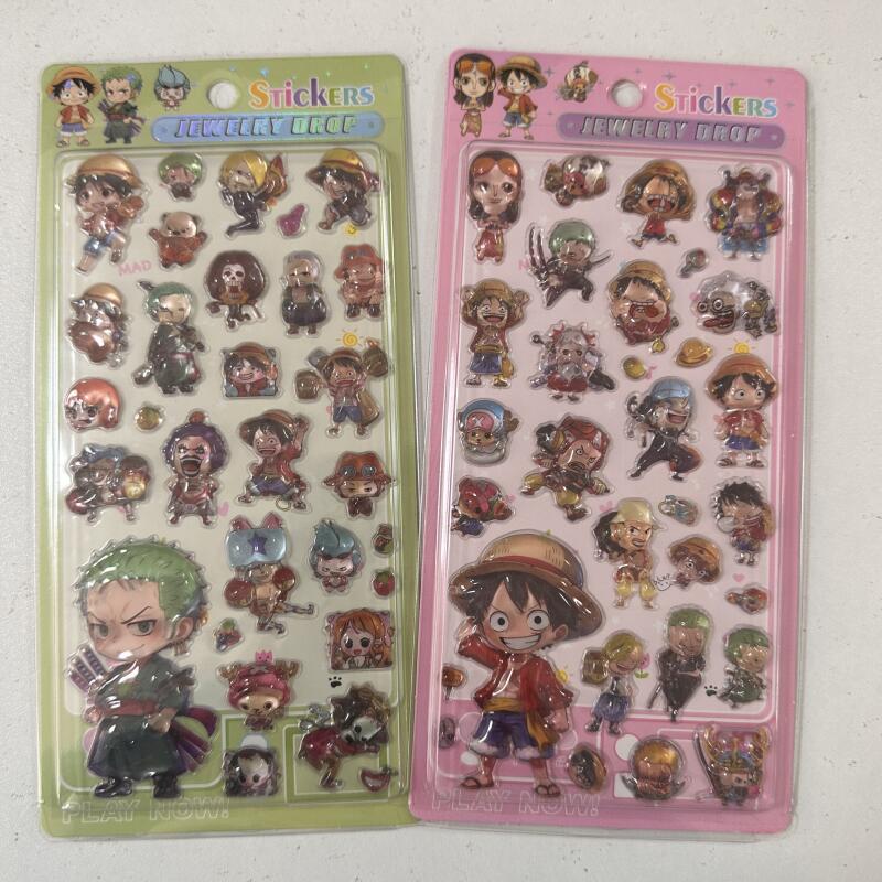Cartoon 3D Relief Stickers Ani - Anime One Piece Merchandise 리뷰 및 가격