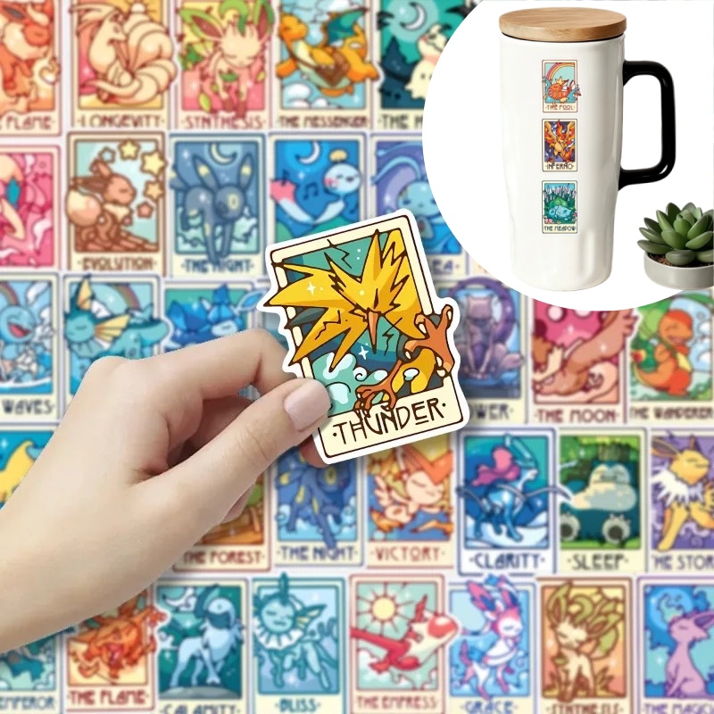 90Pcs/pack Pokemon Eevee Pikac - Sticker Sheet Set 리뷰 및 가격