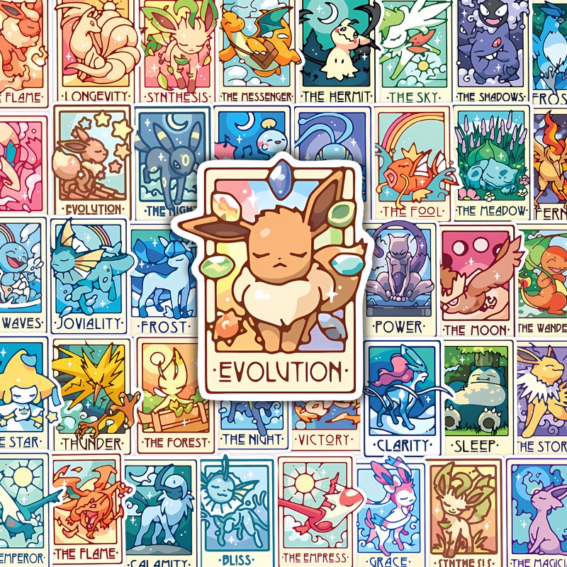 90Pcs/pack Pokemon Eevee Pikac - Sticker Sheet Set 리뷰 및 가격