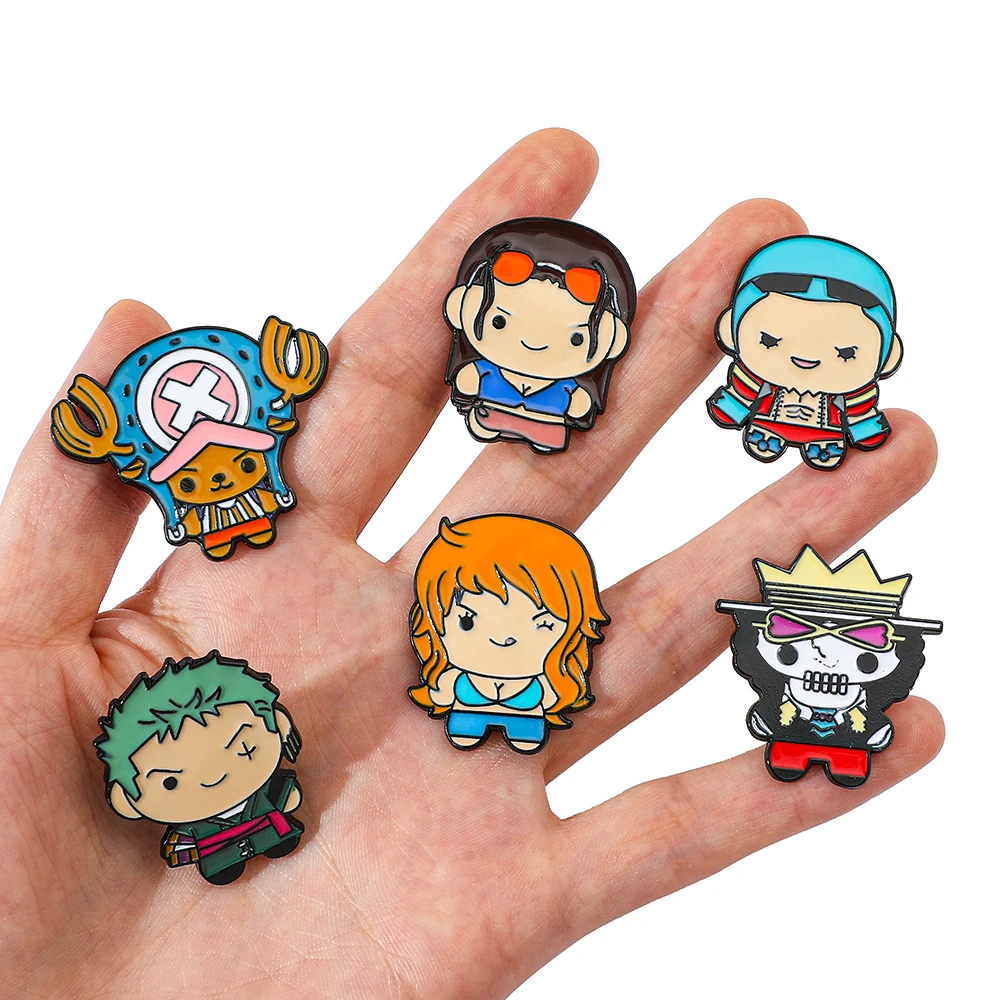 9 Pcs Creative Cartoon Brooch  - Anime One Piece Merchandise 리뷰 및 가격