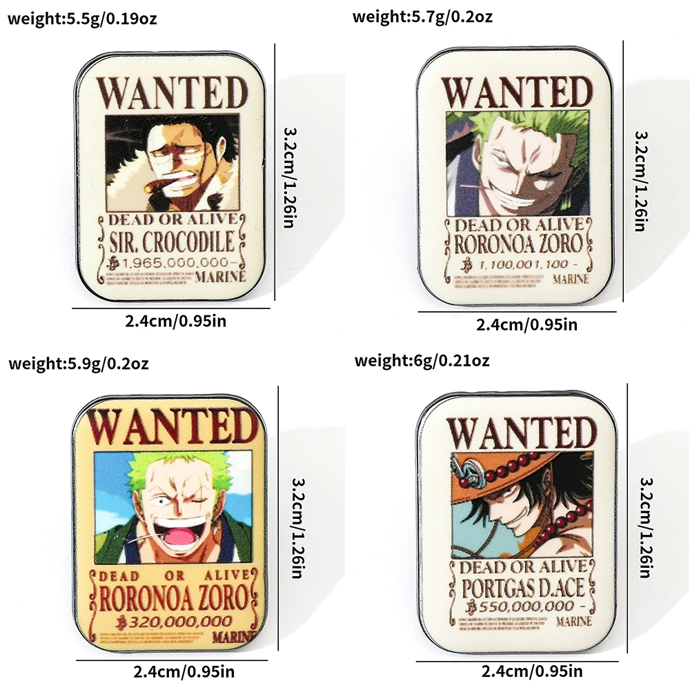 4 Pcs Fashion Cartoon Anime Br - Anime One Piece Merchandise 리뷰 및 가격