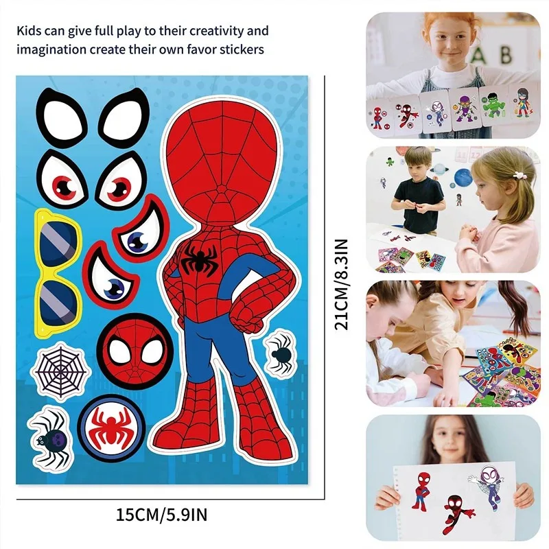 12pcs / Pack Spidey And His Am - Sticker Sheet Set 리뷰 및 가격