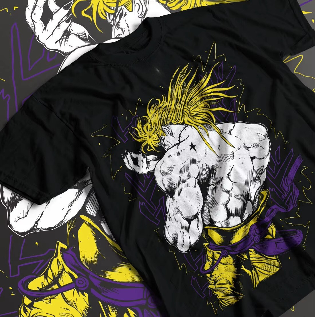 High-quality Crew-neck Short-s - Jojo Anime Merchandise 리뷰 및 가격
