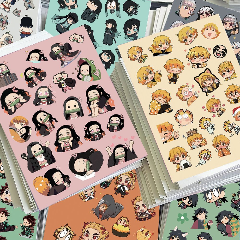 24pcs Chibi Demon Slayer scree - Sticker Sheet Set 리뷰 및 가격