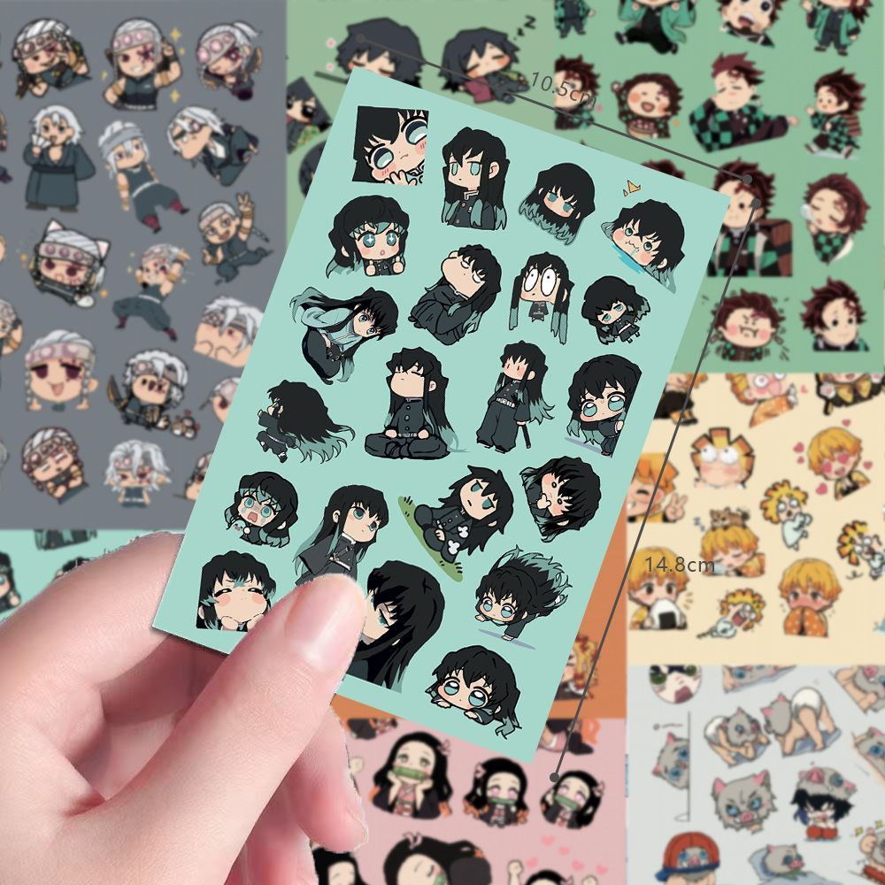 24pcs Chibi Demon Slayer scree - Sticker Sheet Set 리뷰 및 가격