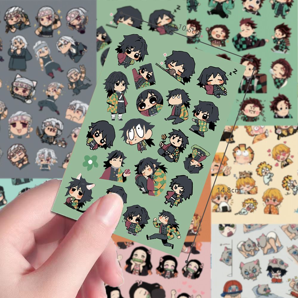 24pcs Chibi Demon Slayer scree - Sticker Sheet Set 리뷰 및 가격