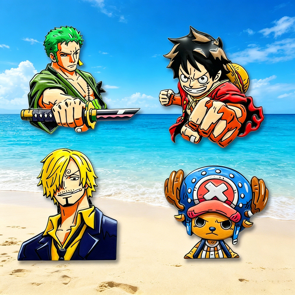 4pcs ONE PIECE Cartoon Charact - Anime One Piece Merchandise 리뷰 및 가격
