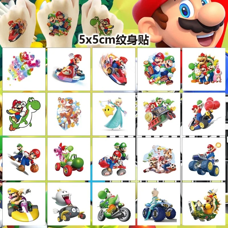 20PCS 5CM*5CM Cartoon Mario Br - Sticker Sheet Set 리뷰 및 가격