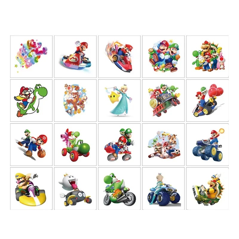 20PCS 5CM*5CM Cartoon Mario Br - Sticker Sheet Set 리뷰 및 가격