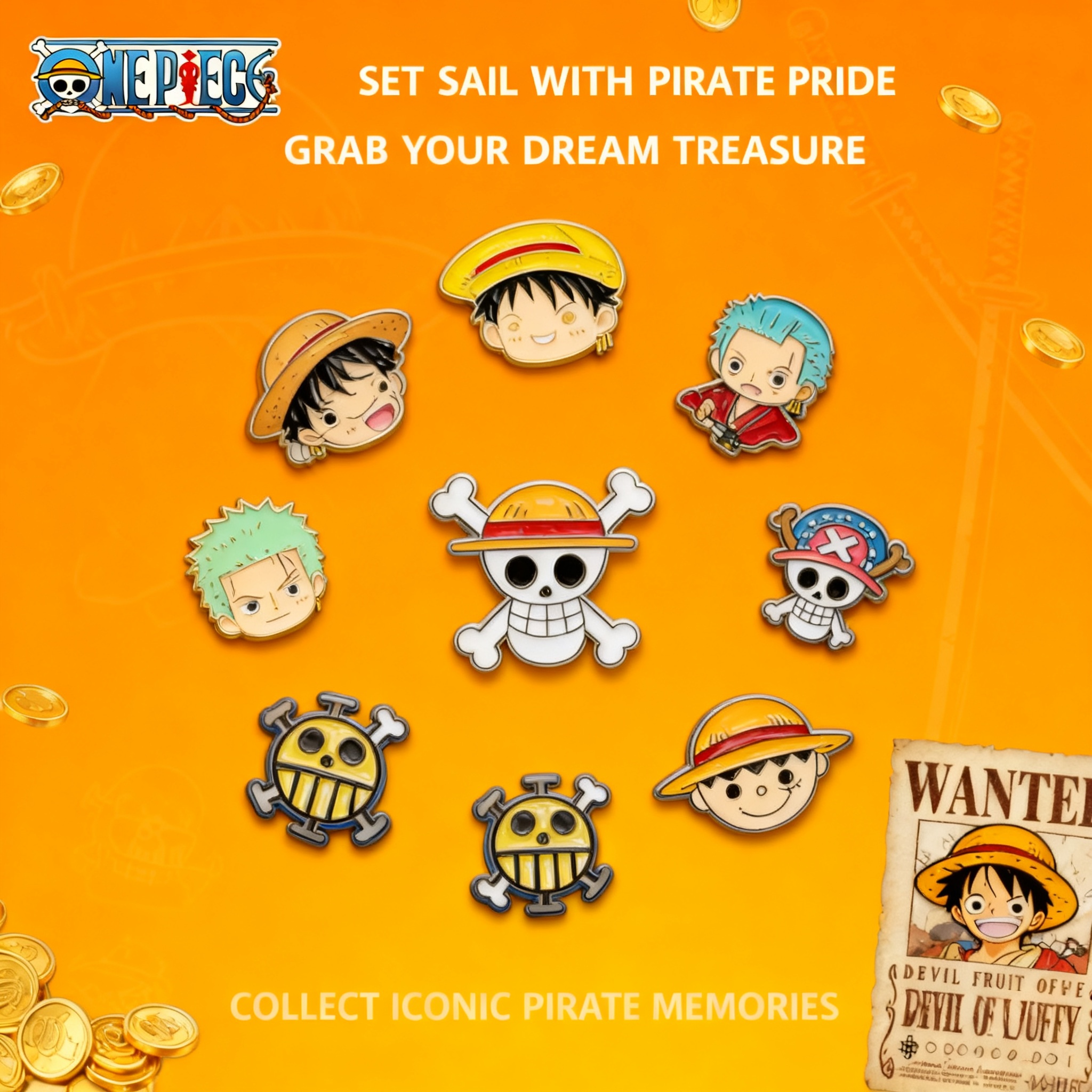 Luffy Brooch Anime One Piece C - Anime One Piece Merchandise 리뷰 및 가격