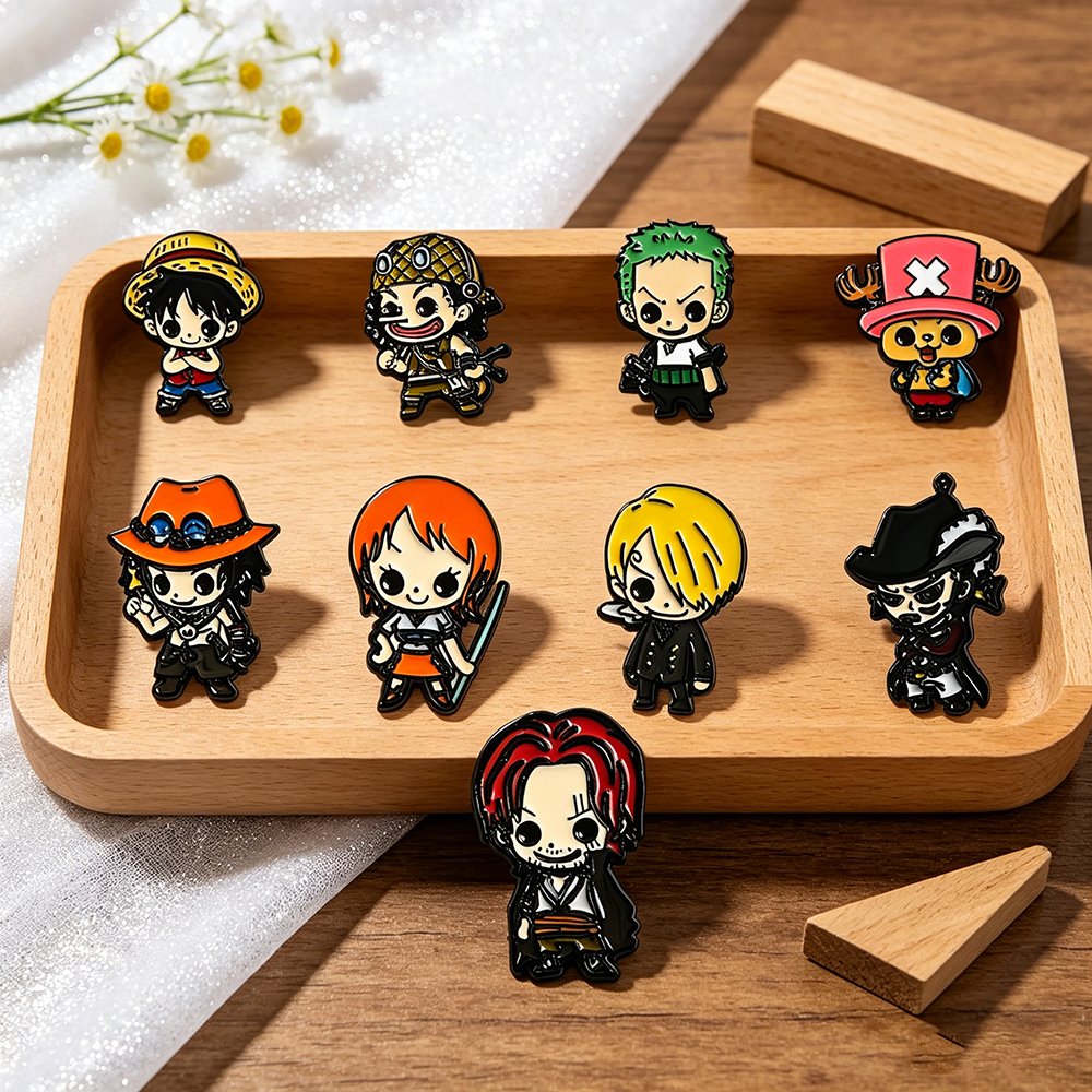 9pcs One Piece Anime Enamel Pi - Anime One Piece Merchandise 리뷰 및 가격