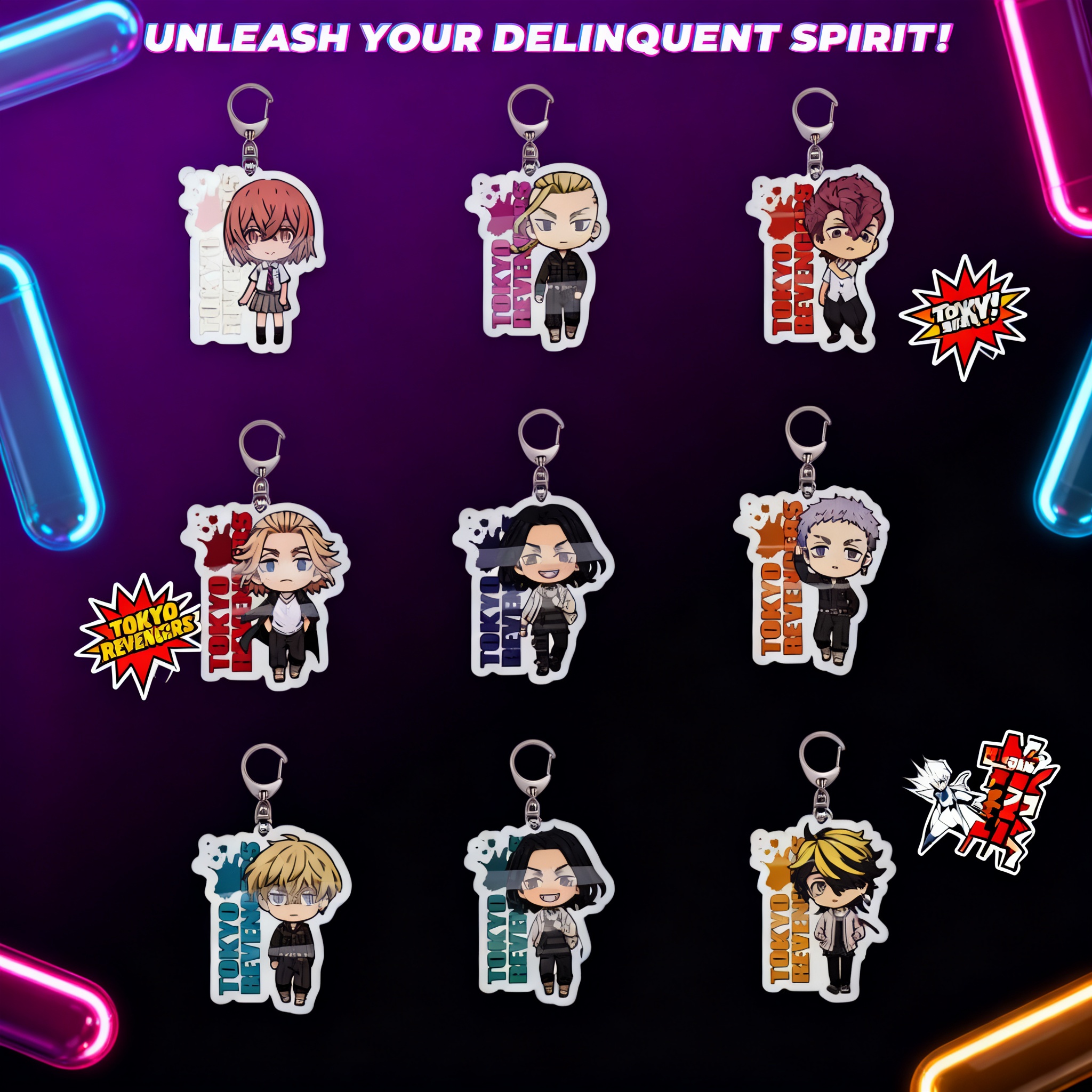 Acrylic Keychain Anime Tokyo R - Anime Merchandise Tokyo 리뷰 및 가격