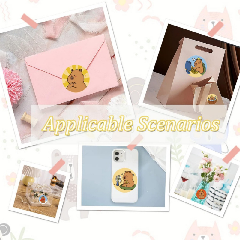 500pcs/pack Capybara Stickers  - Sticker Sheet Set 리뷰 및 가격